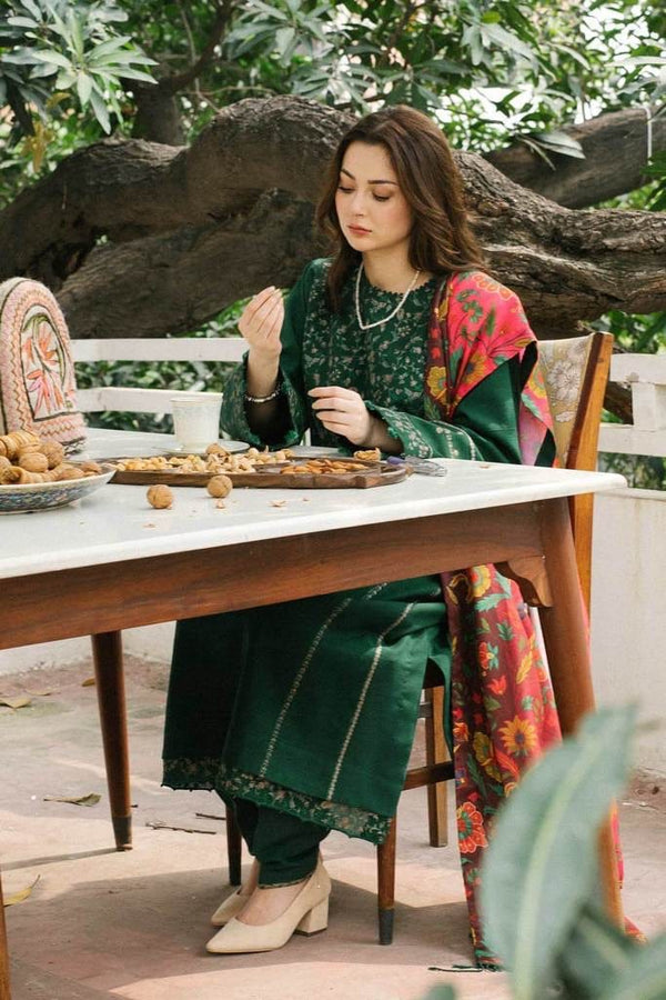 3 PC SUMMER EMBROIDERED LAWN - IE0012