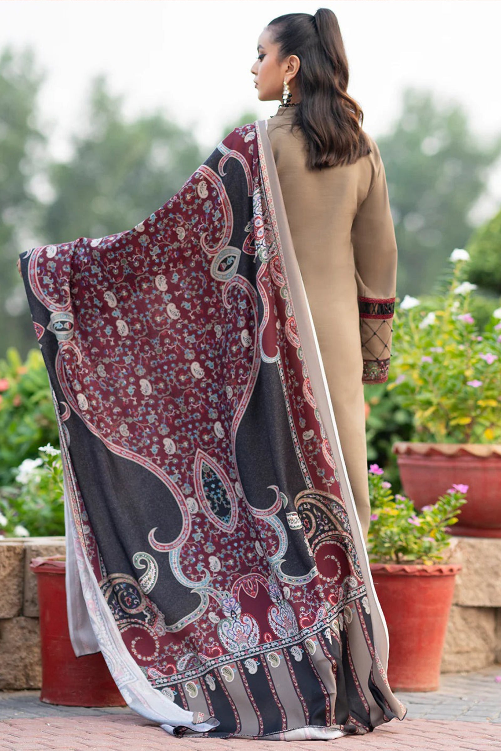 3PC WINTER EMBROIDERED DHANAK - WE001