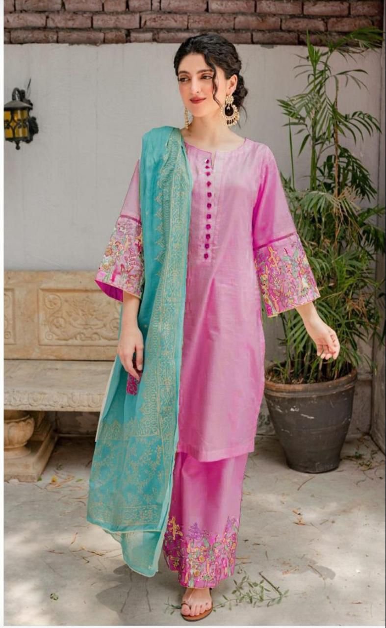 3PC WINTER EMBROIDERED DHANAK - WE005