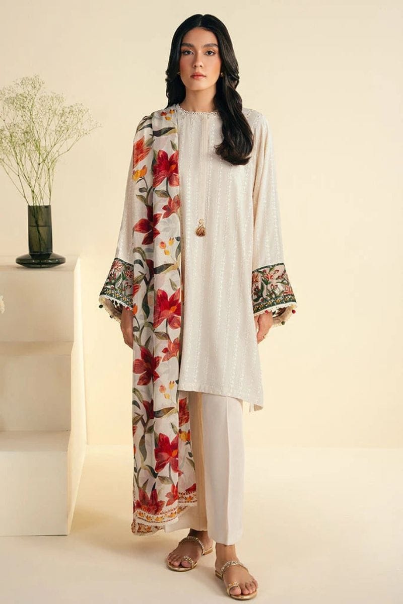 3 PC SUMMER EMBROIDERED LAWN - IE008