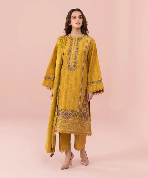 3 PC SUMMER EMBROIDERED LAWN - IE0013