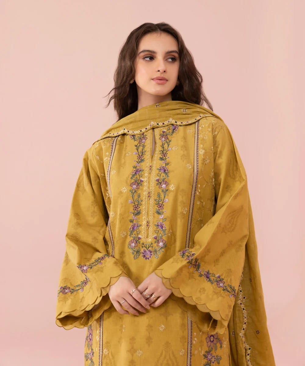 3 PC SUMMER EMBROIDERED LAWN - IE0013