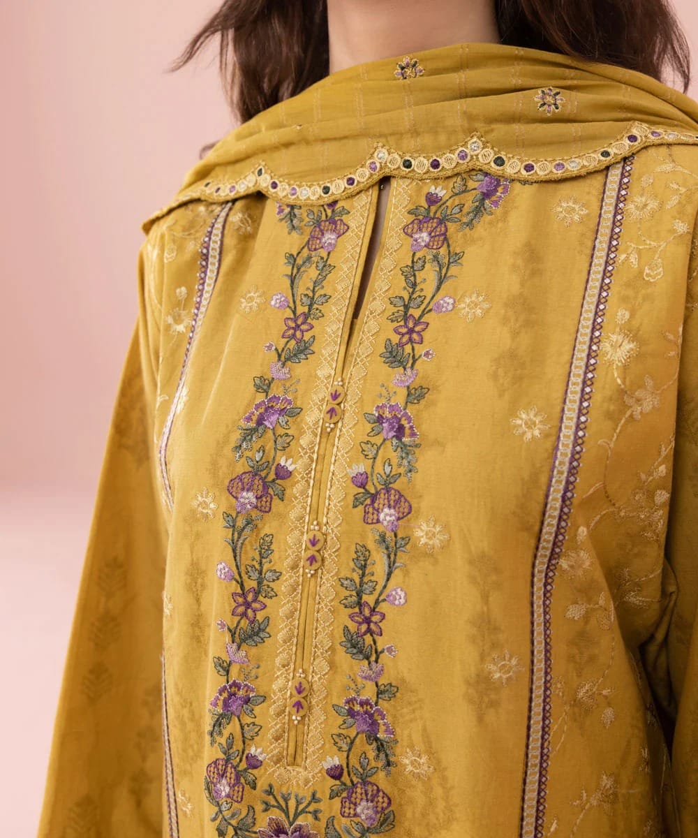 3 PC SUMMER EMBROIDERED LAWN - IE0013