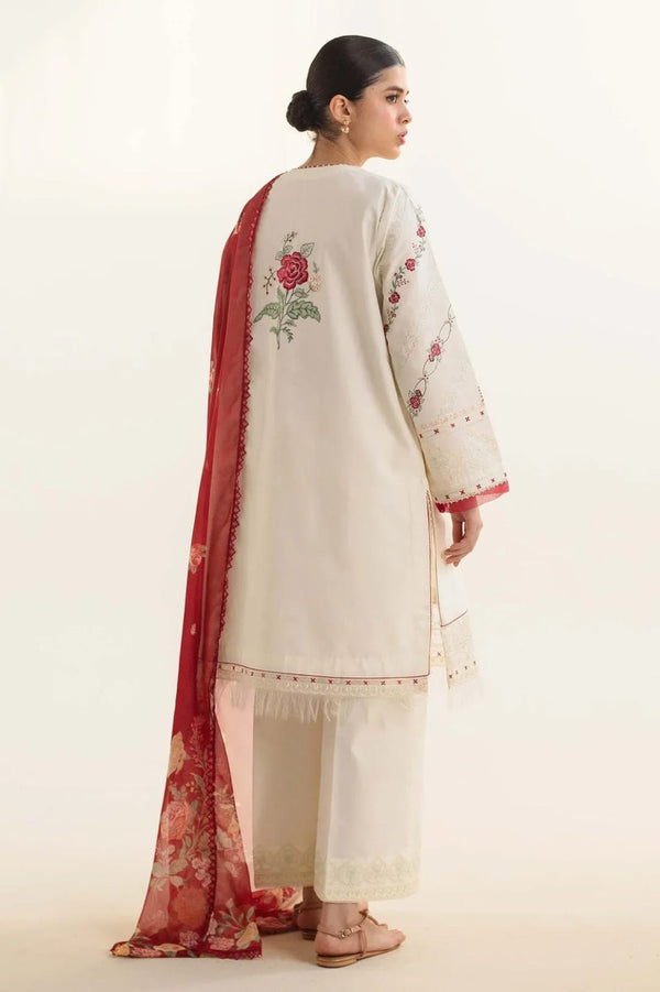 3 PC SUMMER EMBROIDERED LAWN - IE0011