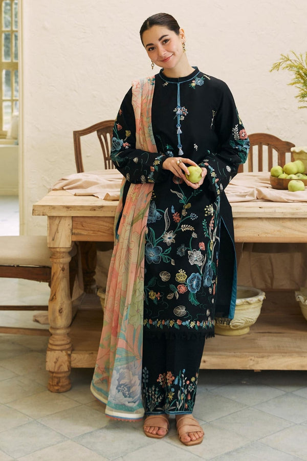 3 PC SUMMER EMBROIDERED LAWN - IE007