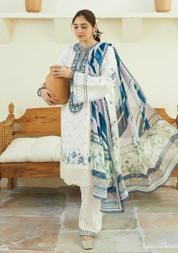 3 PC SUMMER EMBROIDERED LAWN - IE004