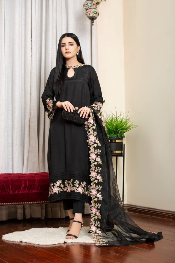 3 PC SUMMER EMBROIDERED LAWN - IE003