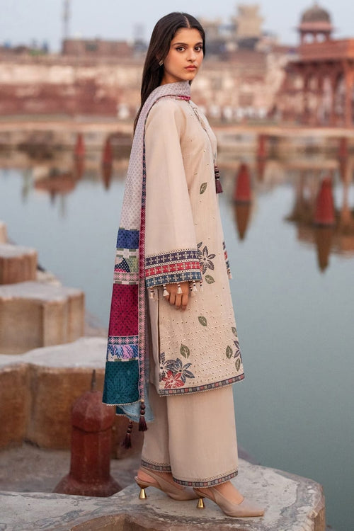 3 PC SUMMER EMBROIDERED LAWN - IE001