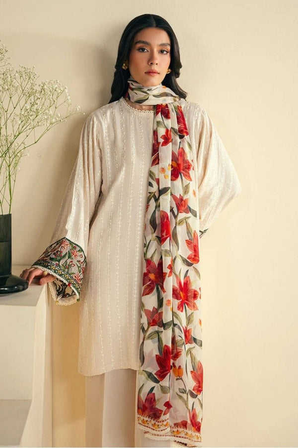 3 PC SUMMER EMBROIDERED LAWN - IE008