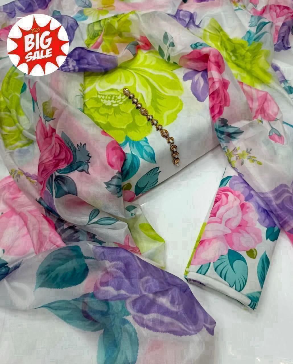 3 PCS SWISS LAWN DIGITAL PRINTED - IW0012