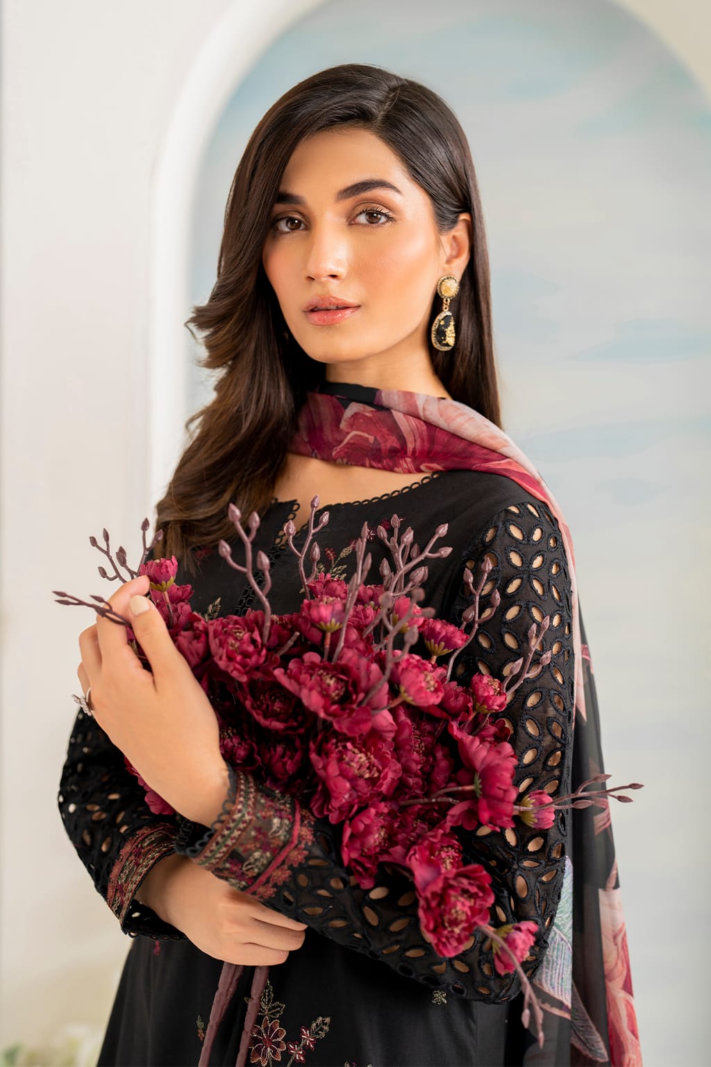3PC WINTER EMBROIDERED DHANAK - WE002