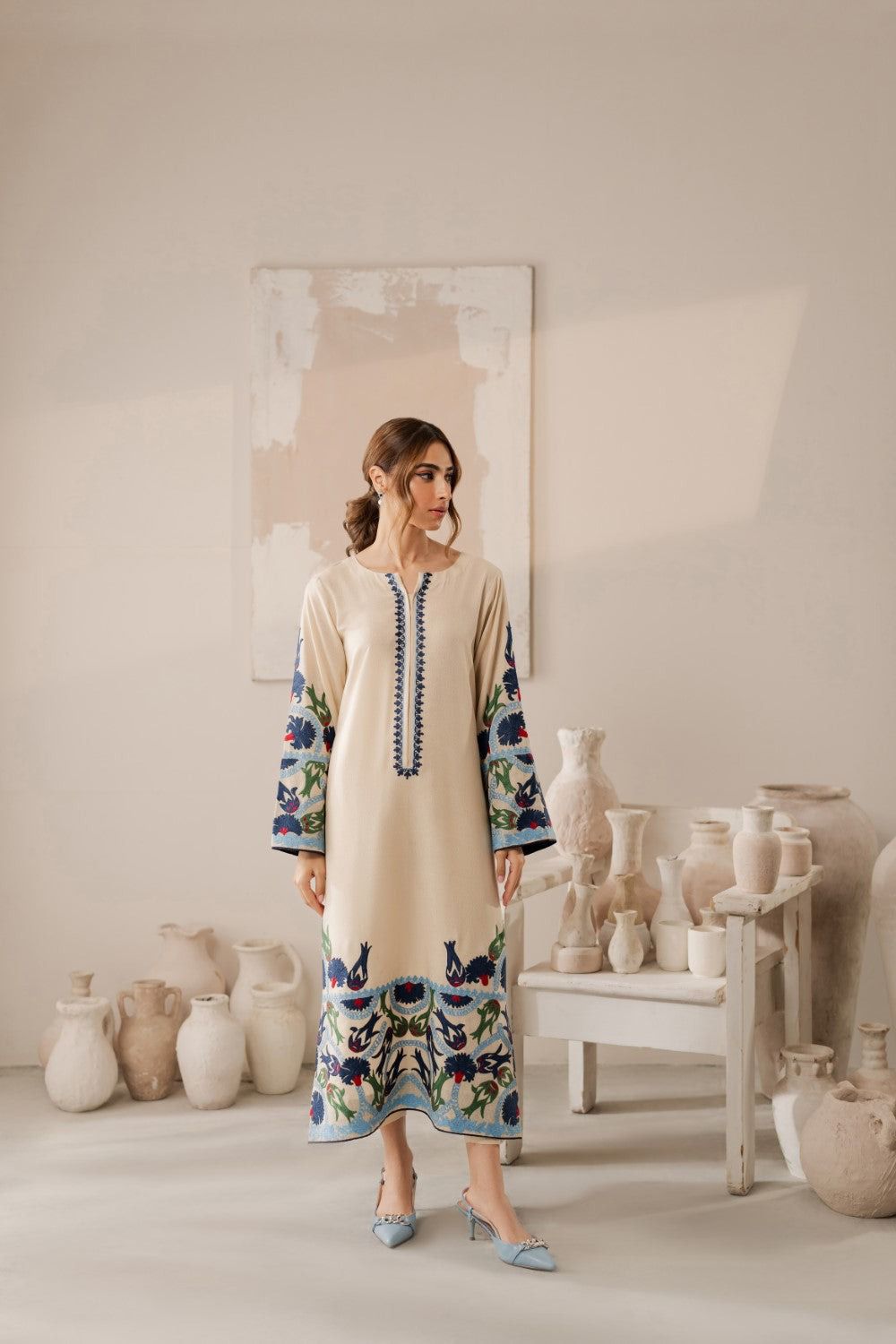 3PC WINTER EMBROIDERED DHANAK - WE004