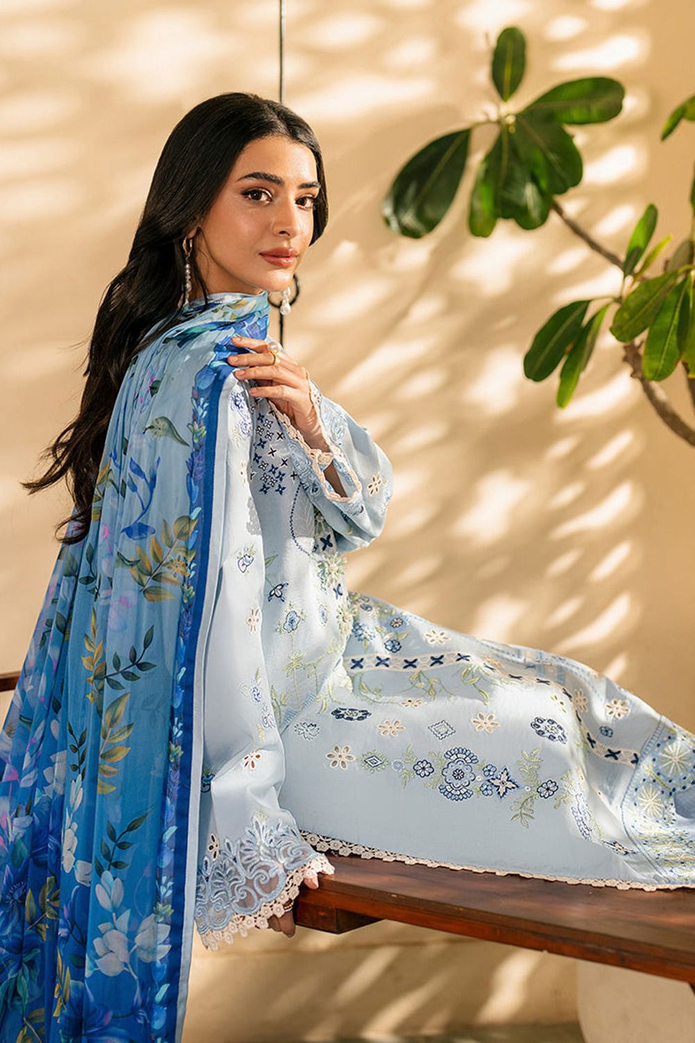 3PC WINTER EMBROIDERED DHANAK - WE010